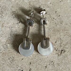 Sterling Silver and Mother of Pearl stud earrings